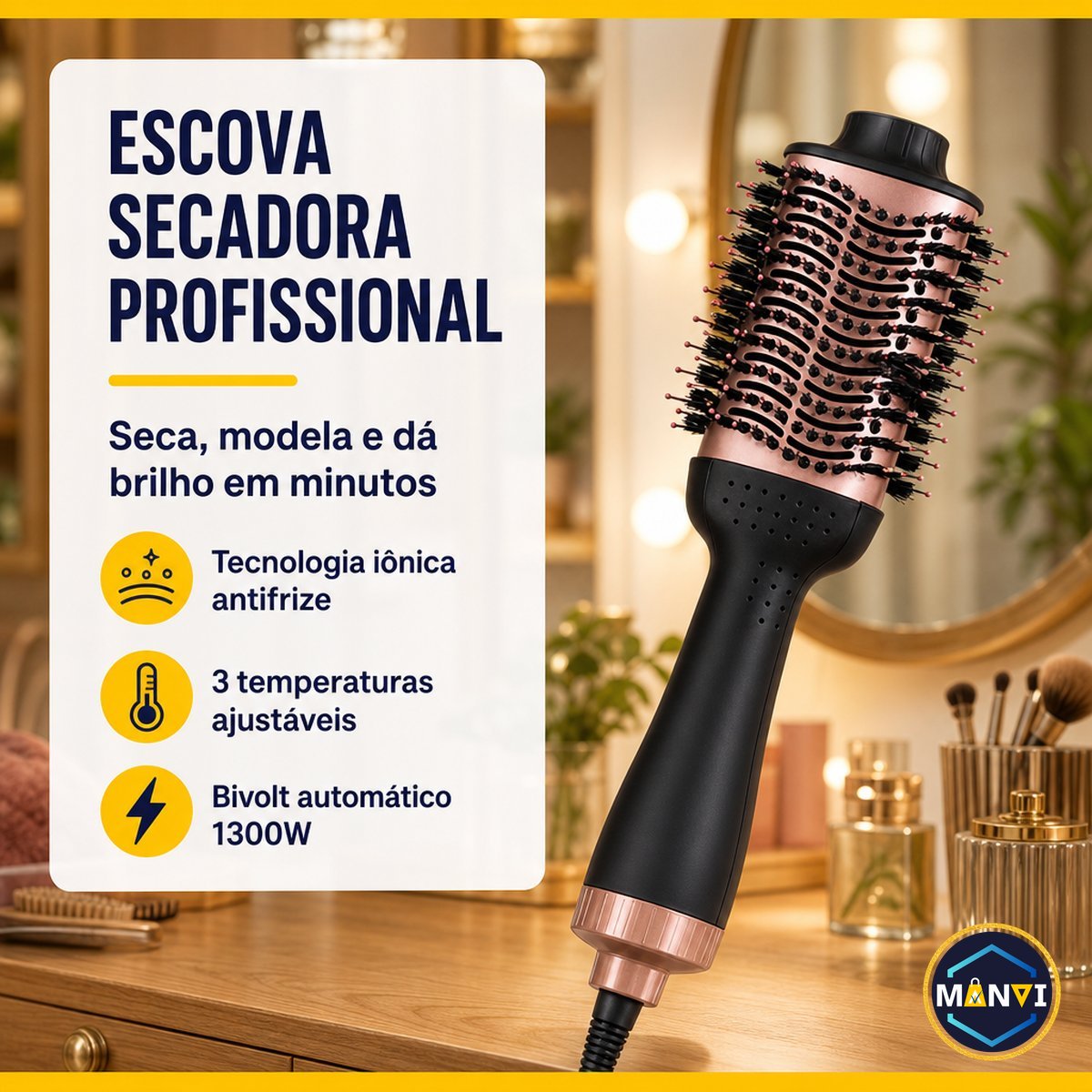 Escova Alisadora de Cabelo