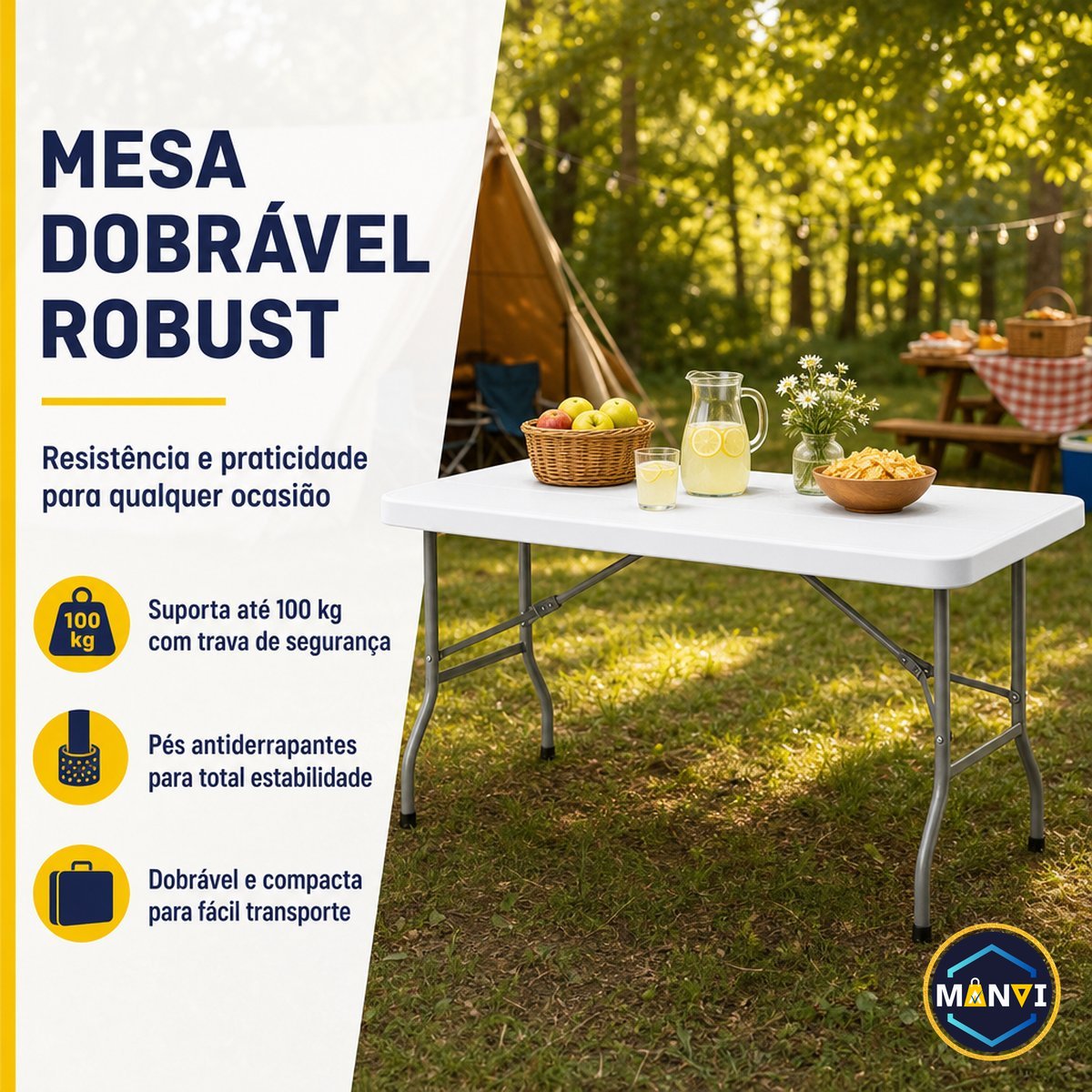 Mesa Dobrável para Eventos