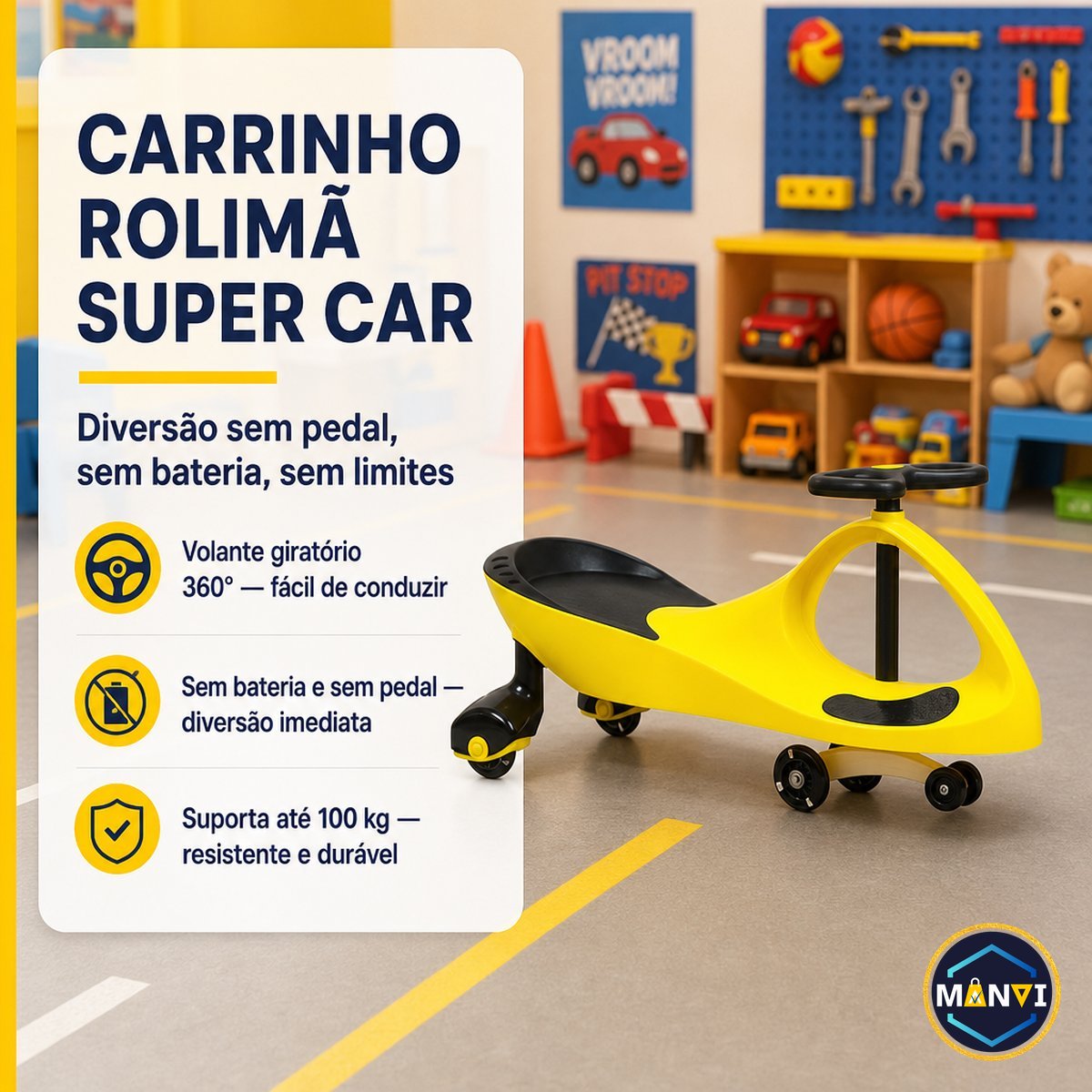 Super Car Rolimã